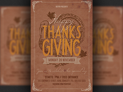 Thanksgiving Flyer Template