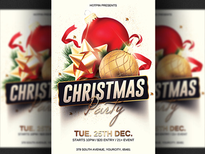 Christmas Party Flyer Template