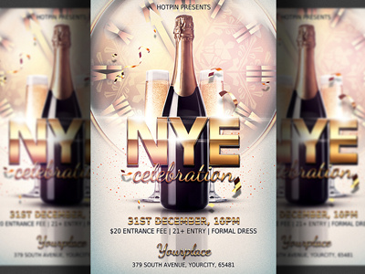 New Years Eve Party Flyer 2019 party christmas party club flyer dj flyer flyer design gold merry christmas new year new year 2019 new year countdown new year invitation new year party new year party flyer new years eve nightclub nye nye flyer nye invitation party