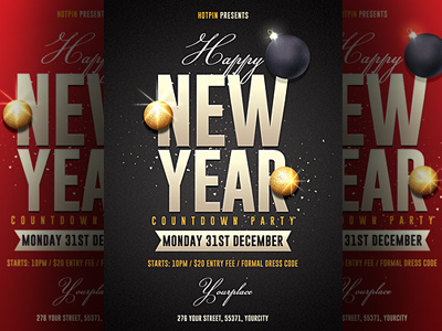 New Years Eve Psd Flyer