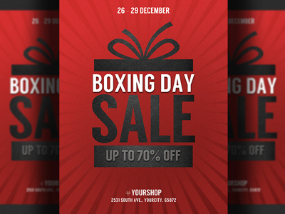 Boxing Day Sale Flyer Template