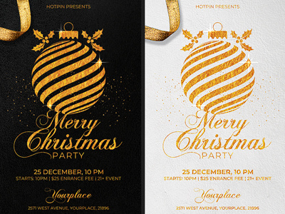 Christmas Invitation Party Flyer Template