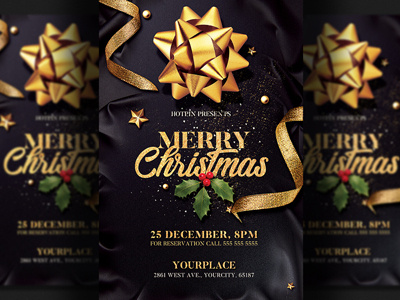 Christmas Party Flyer Invitation Template