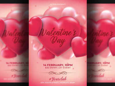 Valentine's Day Party Flyer Template classy club flyer design flyer design gold heart invitation modern party flyer poster psd template red saint valentines st valentines template valentines day valentines day bash valentines day flyer valentines day invitation valentines day poster