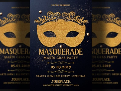 Masquerade Mardi Gras Carnival Party Flyer Template carnival flyer carnival party flyer classy club flyer design elegant event flyer flyer template invitation mardi gras flyer mardi gras party mask masquerade flyer masquerade party party flyer poster print psd template template