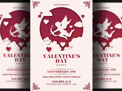 Valentines Day Flyer Invitation valentines day card valentines day bash valentines day template st valentines saint valentines red psd template poster party flyer modern invitation heart gold flyer template flyer design elegant design club flyer classy