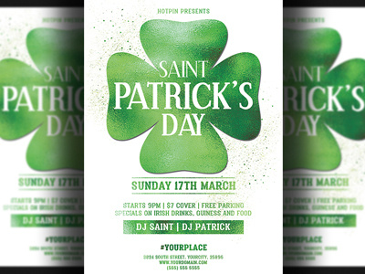 St. Patricks Day Flyer Template club flyer flyer template gold green irish lucky party party flyer print psd psd template pub saint paddys saint paddys day saint patricks saint patricks day st paddys party st patricks flyer st patricks party template