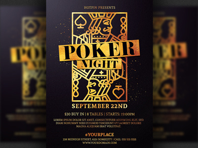 Poker Flyer Template