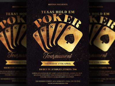 Poker Night Flyer Template