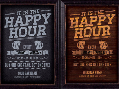 Happy Hour Promotion Flyer Template