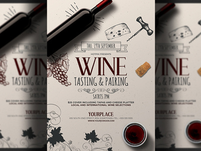 Wine Tasting Flyer Template