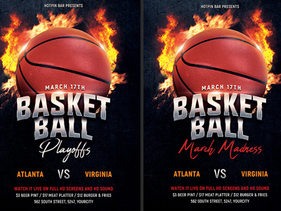 Basketball Flyer Template basket ball basketball college college basketball court euroleague event flyer template hoop march madness nba playoff playoffs post poster slam dunk sport sports bar template tournament