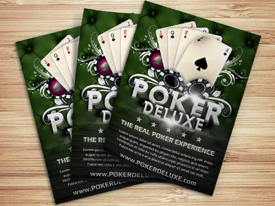 Poker Magazine Ad Flyer Template