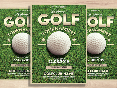 Golf Tournament Flyer Template charity golf cup golf golf ball golf club golf course golf cup golf event golf flyer golf invitation golf poster golf tournament golfer golfing hotpin olympics ryder cup rydercup sport flyer