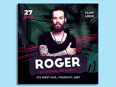 Dj Summer Flyer mixtape minimal invitation instagram hip hop guest dj grunge flyer template event elegant electro edm dubstep dj tour dj flyer dj concert flyer dj concert flyer concert club flyer