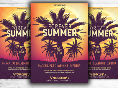 Summer Party Flyer Template beach party flyer club flyer design event flyer template invitation party flyer pool party flyer poster promotion summer summer flyer summer party flyer template tropical flyer tropical party flyer