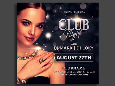 Girls Ladies Night Party Flyer Template