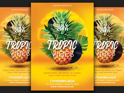 Summer Party Flyer Template beach party flyer club flyer design event invitation party flyer pool party flyer poster promotion summer summer flyer summer party flyer template tropical flyer tropical party flyer