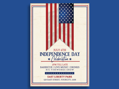 4th of July Independence Day Flyer Template 4th of july american american flag barbecue bbq club flyer event firework fireworks flyer template fourth of july independence day independence day flyer independence flyer july 4th memorial day memorial day flyer party party flyer patriot