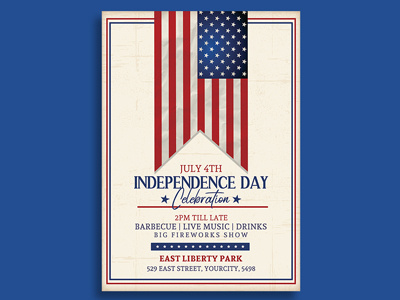 4th of July Independence Day Flyer Template