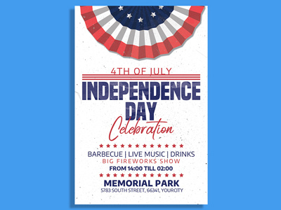 4th Of July Independence Day Flyer Template 4th of july american american flag barbecue bbq club flyer event firework fireworks flyer template fourth of july independence day independence day flyer independence flyer july 4th memorial day memorial day flyer party party flyer patriot