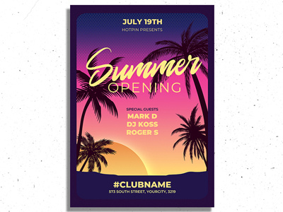 Summer Party Flyer Template beach party flyer club flyer design event invitation nightclub nightclub flyer party flyer pool party flyer poster promotion summer summer flyer summer party flyer template tropical flyer tropical party flyer