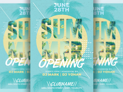 Summer Flyer Invitation Template beach party flyer club flyer design event invitation nightclub nightclub flyer party flyer pool party flyer poster promotion summer summer flyer summer party flyer template tropical flyer tropical party flyer
