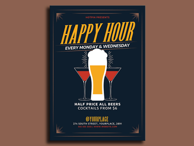 Happy Hour Flyer Template from cdn.dribbble.com