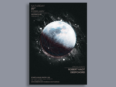 Moon Party Flyer Template summer flyer promotion print poster party flyer music event house music flyer template event flyer electro edm dubstep dj tour flyer dj flyer concert flyer club flyer