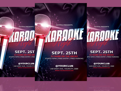 Karaoke Party Flyer Template club flyer comedy comedy show comedy show flyer design flyer design flyer template invitation karaoke karaoke flyer microphone open mic open microphone poster retro stand up comedy poster template