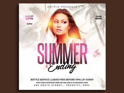 Summer Party Flyer Template all white flyer beach party flyer classy club flyer design elegant event instagram invitation nightclub nightclub flyer party flyer pool party flyer promotion summer flyer template tropical party flyer white affair white party flyer