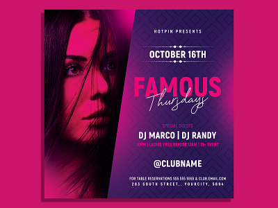 Night Club Party Flyer Template birthday bash birthday party classy flyer club flyer dj flyer elegant event fashion flyer template girls night out glamour invitation ladies ladies night luxury night club nightclub party party flyer