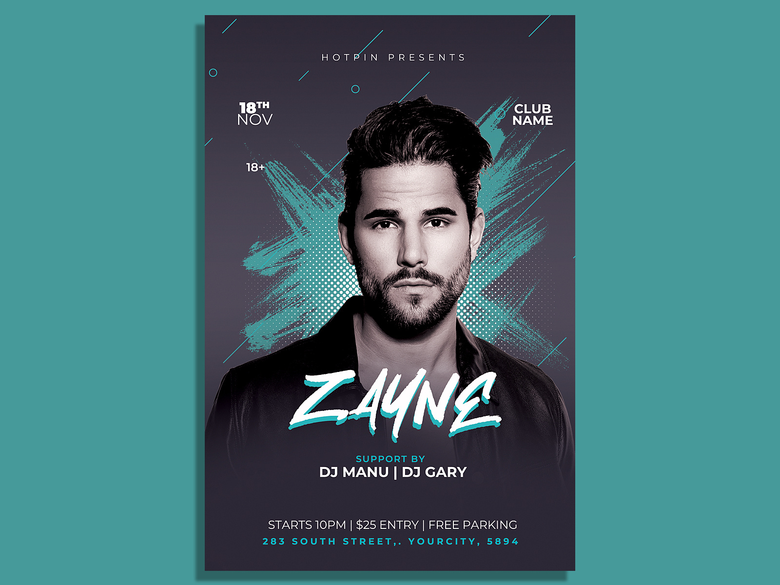 Dj Party Flyer Template by Hotpin on Dribbble