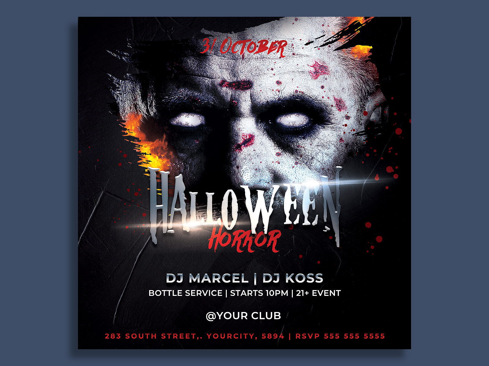 Halloween Party Flyer Template By Hotpin On Dribbble