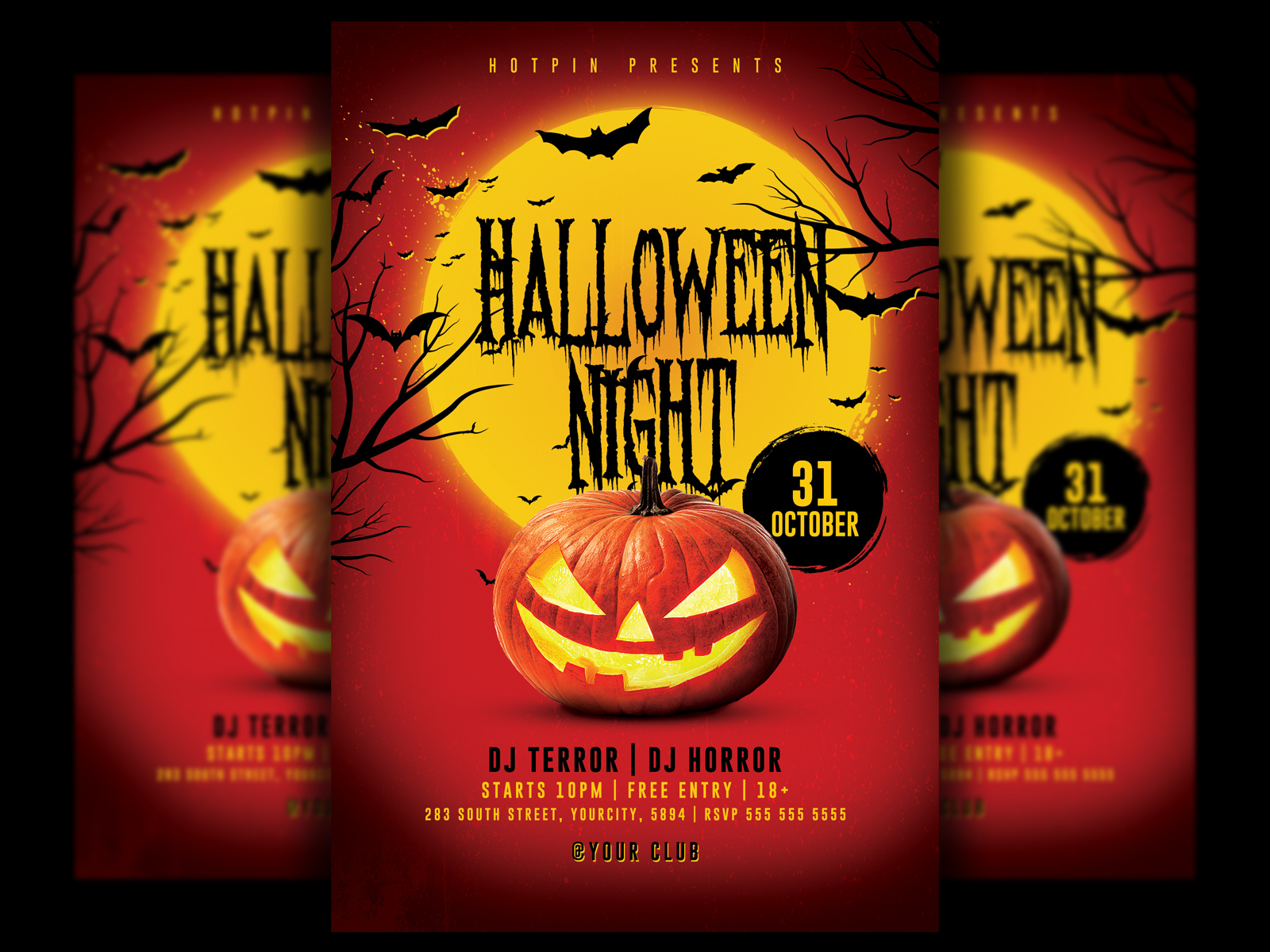 Halloween Flyer Template By Hotpin On Dribbble