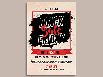 black friday sale poster