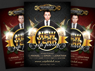 New Years Eve Party Flyer Template