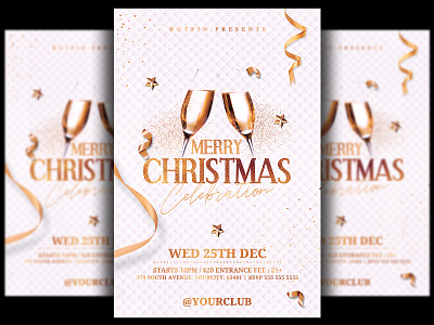 Christmas Flyer Template christmas christmas flyer christmas invitation christmas night christmas party christmas template classy club flyer elegant flyer design flyer template holiday instagram invitation new year new years eve nye party flyer photoshop