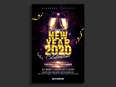 New Year Flyer Template