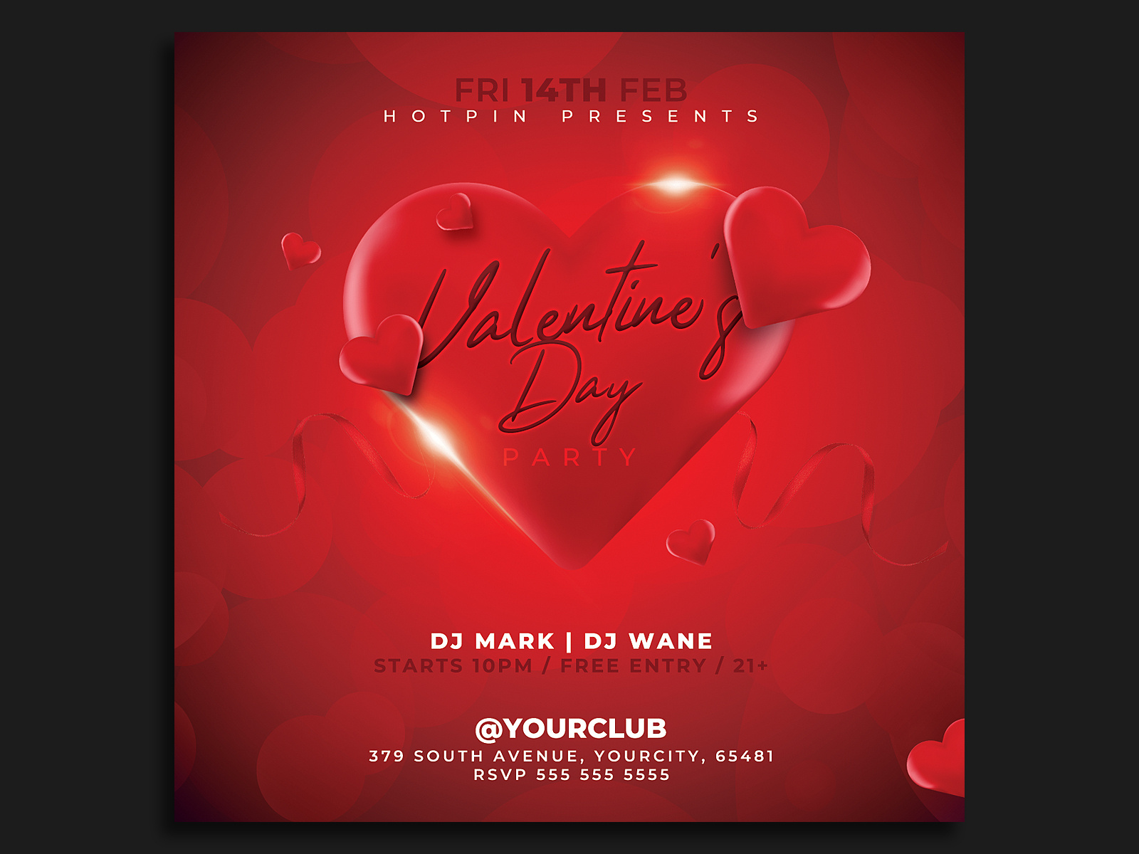 Enfree Valentines Day Flyer Templates - Printable Templates