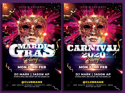 Carnival Mardi Gras Flyer Template