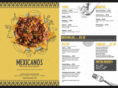 Mexican Food Menu Flyer