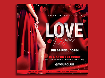 Valentines Day Flyer Template