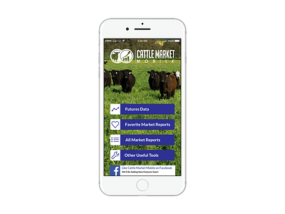 Cattle Market Mobile Page Iphone Silver