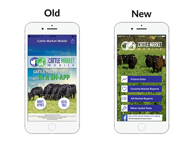 Cattle Market Mobile Page Old And New Iphone Silver