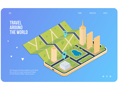 Isometric map