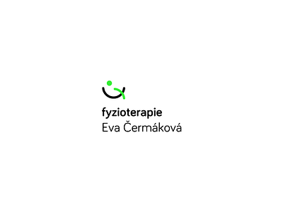 Physiotherapy Eva Cermakova - Logo abstract black flexibility green healthy logo physiotherapy symbol