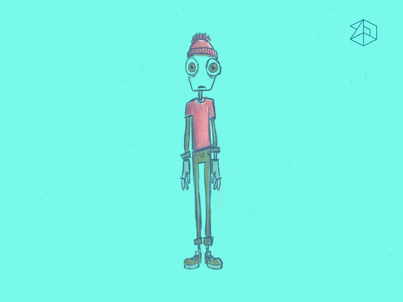 Fartin' Around 2d animation 2d character animation cel animation character frame by frame gif grain loop motion graphics photoshop procreate silly texture zak perry creative
