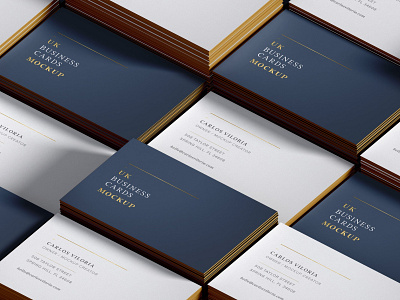 UK Business Cards Mockup 01