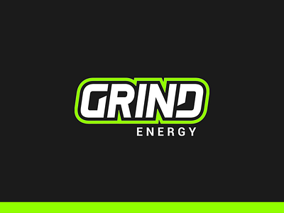 Grind Energy bold clean design energy fitness graphic design grind identity logo modern sports strong